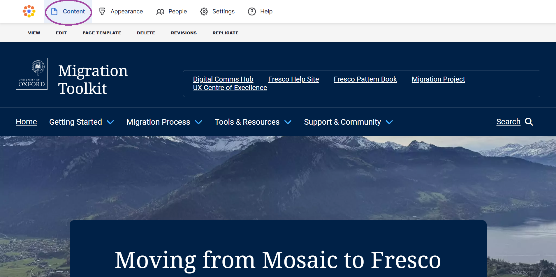 Uploading new images and changing image dimensions instructions