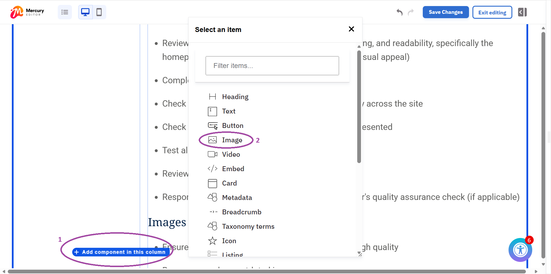 Changing image dimensions instructions