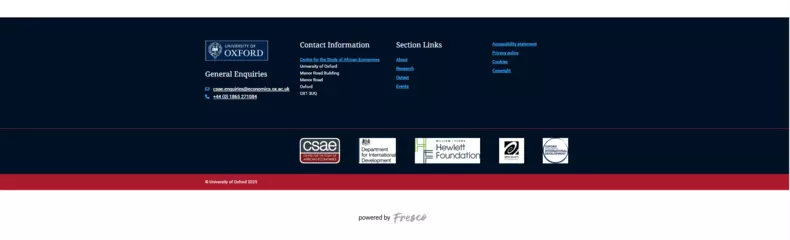 Site with Oxford Red Colour Theme (Example)
